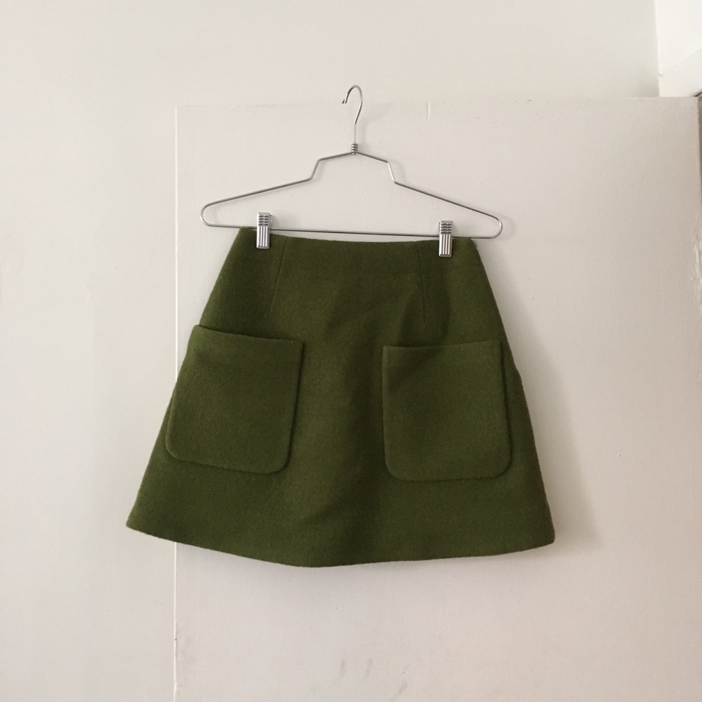 COS wool A-line mini skirt